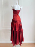 Simple Mermaid Sweetheart Burgundy Prom Dress, Burgundy Party Dress HZ0311