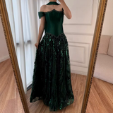 Customized Special Occasion Dress Long Sequins Prom Dresses Luxury Dress Sharon Happy Evening Dresses HZ0311
