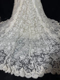 Wedding Dresses Strapless Drop Waist 1950s 1940s Mermaid Strapless Lace Tulle With Appliques White Petite/Plus Size Bridal Gown For Women HZ0311