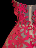 Ball Gowns Prom Dress Aesthetic Sweetheart Hot Pink Lace Style Impress Long Prom Dresses Party Formal Gowns HZ0311