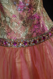 Chic Ball Gown Sweetheart Blush Pink 16th Birthday Dress Homecoming Dresses Cocktail Gown HZ0311