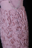 Chic Sheath V Neck Pink Floral Hoco Gowns Short 16th Birthday Dress Homecoming Dresses Cocktail Gown HZ0311