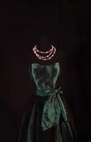 Chic Ball Gown Strapless Dark Green Taffeta Short 18th Birthday Dress Homecoming Dresses Cocktail Gown HZ0311